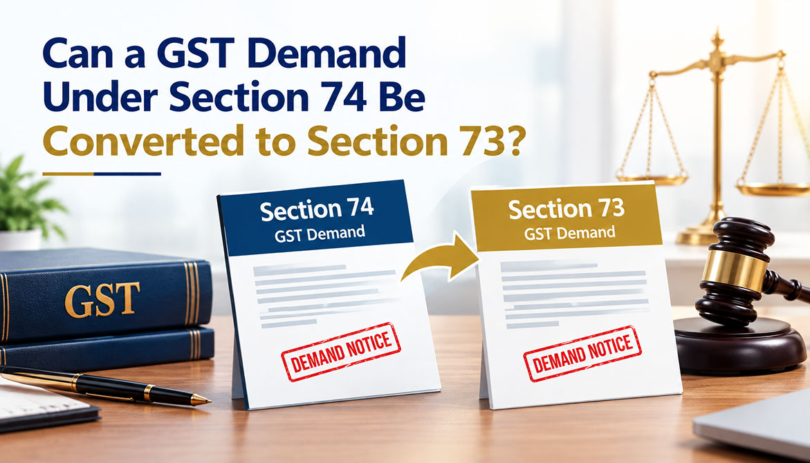 Can a GST Demand Under Section 74 Be Converted to Section 73?